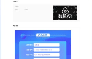 【数脉API】银行卡四要素验证-银行卡四元素-银行卡四要素鉴权校验-银行卡实名认证查询-高质量版