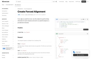Forced Alignment API