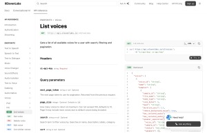 ElevenLabs Voices API
