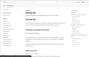3D 平面图生成 API