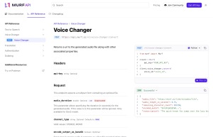 Voice Changer API