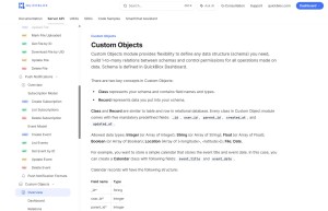 Custom Objects API