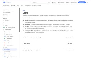 User management API