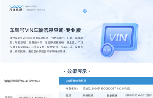 车架号VIN查询车辆信息精准版