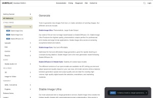StabilityAI Generate API