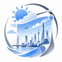 城市天气宣传画报生成 logo