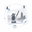 人物景点打卡照生成 logo