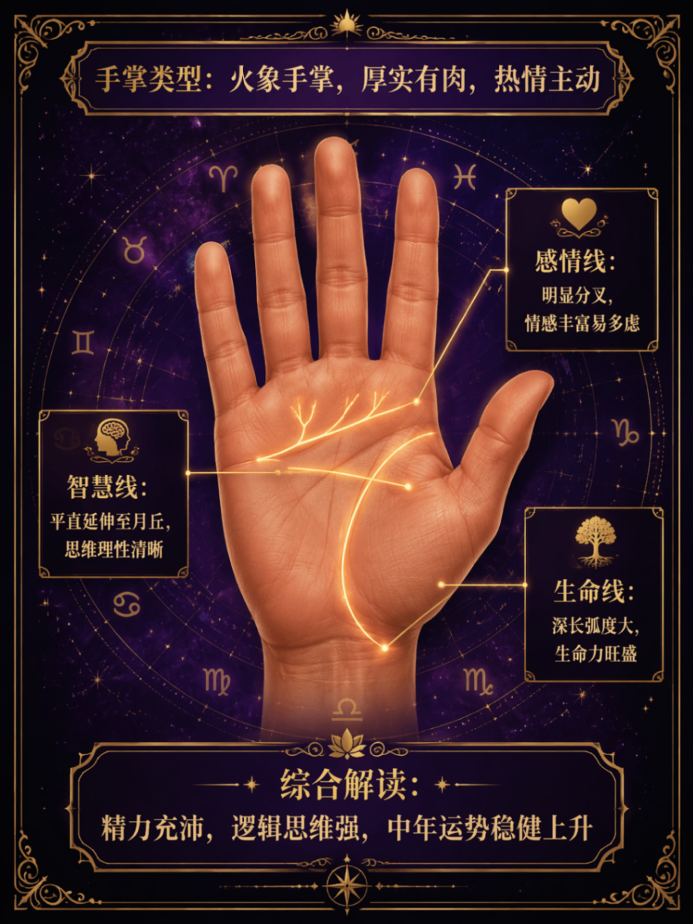 Palm Analysis and Illustration icon