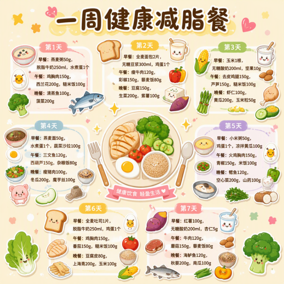 智能膳食规划图文生成